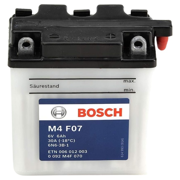 Baterie Moto Bosch M4 F07 6Ah 30A 6V 0 092 M4F 070